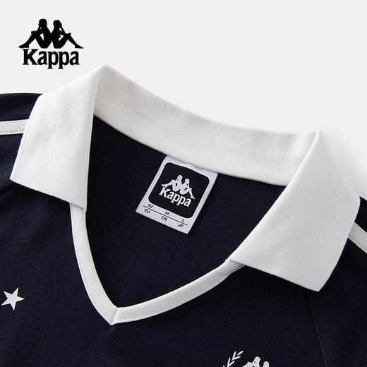 Kappa卡帕背靠背夏季运动连衣裙女新款休闲纯棉短袖收腰网球裙子K0F42QL03 商品图2