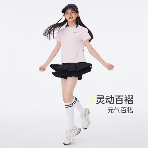 onmygame【双层风琴】女童半身裙儿童网球裙裤2025年夏季新款裙子 商品图3