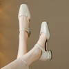 【预售5天】法式真皮玛丽珍方头仙女风水钻羊皮春季新款浅口单鞋HCYYHD&5995 商品缩略图3