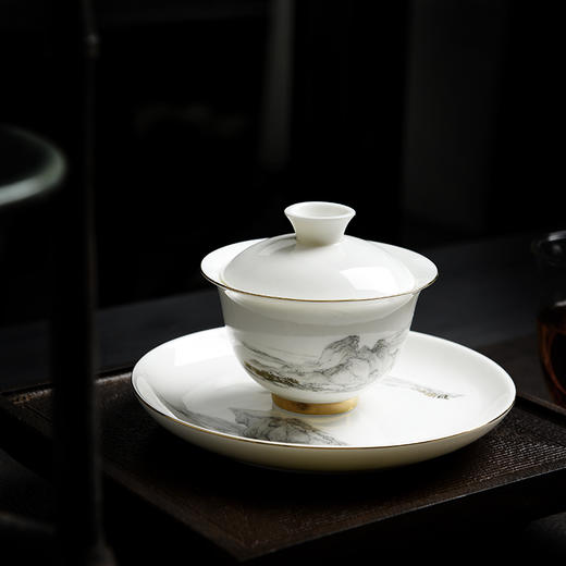 八马茶业 | 茶阅山河图套组（盖碗、品茗杯、壶承、公道杯） 商品图1