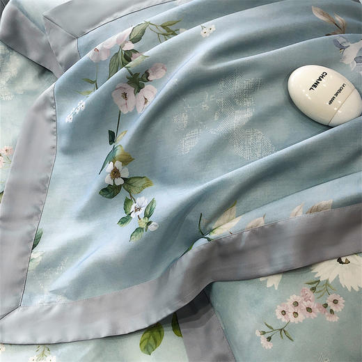 自然醒轻奢高级感凉感夏季裸睡透气50支天丝四件套金太阳100莱赛尔床品床单被套床上用品KY 商品图8