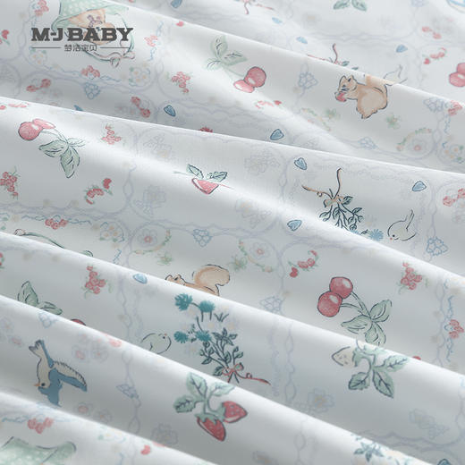 10楼 梦洁宝贝 长绒棉印花四件套 桃桃乐 吊牌价1799-2199元 活动价1299-1599元 商品图1