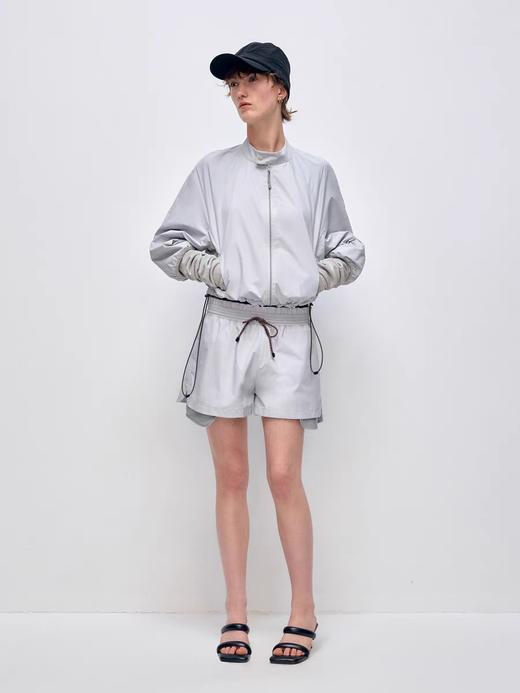 出逃赤岗西/25SSK151/原创撞色双层运动抽绳短裤 商品图2