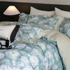 自然醒高端60支玉精莱赛尔天丝四件套轻奢印花拼角床单夏季丝滑清凉透气床上用品套件KY 商品缩略图0