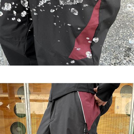 CryingCenter 几何拼色三防压胶冲锋长裤 哭喊中心 商品图4