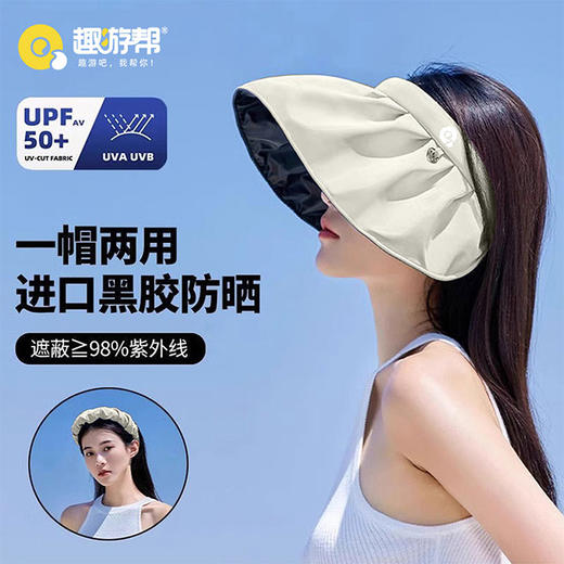 趣游帮丨黑胶户外防晒遮阳贝壳帽（S-2312 ) 商品图1