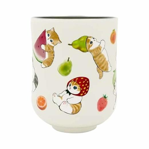 日本进口东亚金属mofusand 真空双层茶杯 300ml（新鲜小猫） 商品图1