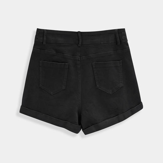 【微胖定制】 IEF/爱依服2025大码女装夏季 微胖韩版简约纯色通勤百搭短裤DP0224- 商品图1