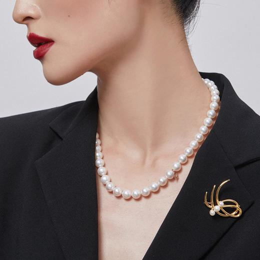 Pearl moments 经典珍珠项链1号（40八字玫瑰金扣）【该商品不支持用券】 商品图2