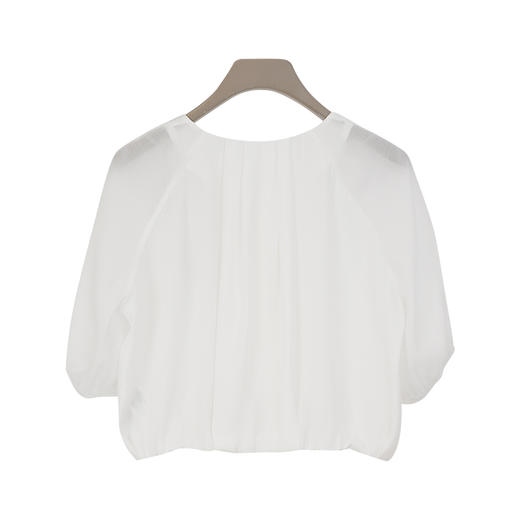 oldcolour夏季新款小清新气质设计感百搭短款短袖衬衫女Q250104A1 商品图6