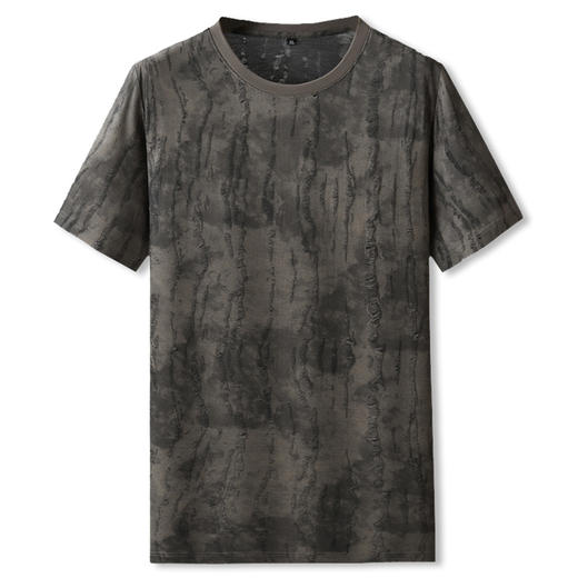 【DPF】大依优型大码做旧破洞短袖T恤夏季新款半袖t恤肥佬宽松加大号潮流男士上衣 商品图5