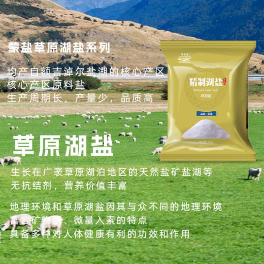 👏【国企直营 国家地标认证产品】母亲湖天然0添加精制湖盐（黄袋）🌸，无任何外来水汇入，隔绝一切污染源🔸🥳赶紧上车 冲冲！！ 天然好烟不贵，蒙盐 值得回味！💯  商品图1
