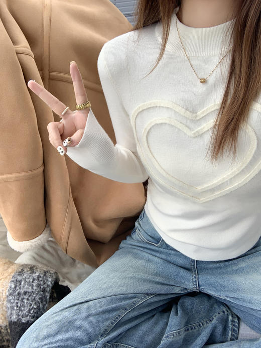 <曾小咸推荐>2.9现货秒杀 ！微信超特价！半高领修身针织衫 日常149.99 立减70 秒杀79.99！！ 商品图10