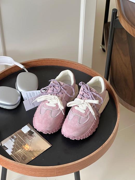 🔥超火❗️【🇰🇷·韩国𝗣𝗟𝗔𝗧 𝗕𝗔𝗦𝗘爆米花厚底德训鞋】鸳鸯双鞋带！🥰上脚也太好看了吧！喜欢韩式风和ins极简风的姐妹💗，这款一定要来上一双！ 商品图3