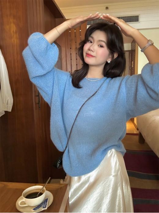 😘被邻居追着问的韩系针织衫💕【岚可可韩系后背蝴蝶结温柔气质针织衫👍】 🔥到底是谁还没有这件针织衫在手！！🌈上身真的太好看啦！！！ 商品图0