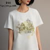 R.S.G精品系列新款夏季宽松圆领正肩半袖T恤刺绣印花上衣 商品缩略图2