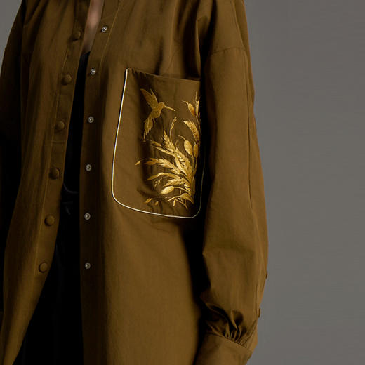 RSG 郭培成衣品牌原创设计早秋国风重刺绣长衬衫 商品图1