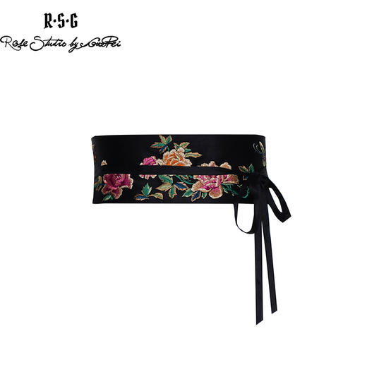 RSG2023郭培成衣品牌国风复古刺绣宽腰封 商品图4