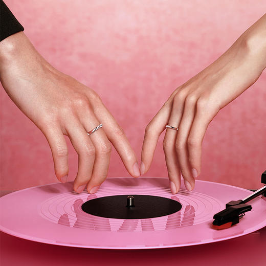 【圣诞礼物】【明星同款】Fanci范琦恋爱频率情侣对戒指生日送男女朋友纪念日告白礼物 商品图3