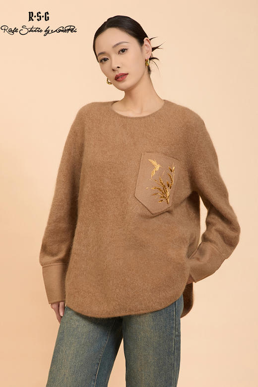 郭培成衣品牌精品系列金线喜鹊刺绣毛织 商品图5