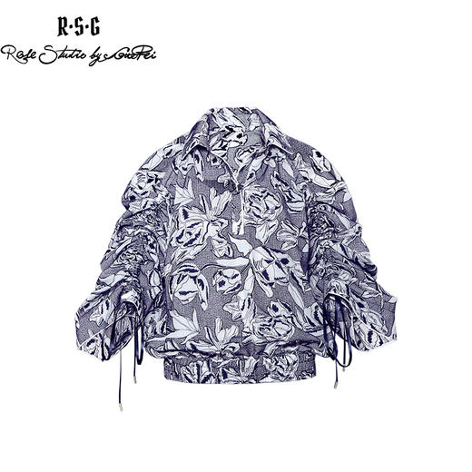 RSG郭培成衣品牌原创高级设计短款文艺风纯棉女装上衣 商品图0