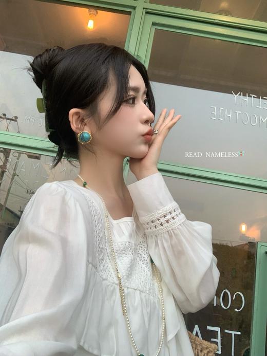 Read Nameless /100%天丝初恋衬衫+编织拉毛绿色喇叭裤 2025/4/3 商品图13