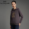 RSG郭培成衣品牌高级感金线刺绣国风花草元素连帽百搭秋冬卫衣 商品缩略图2