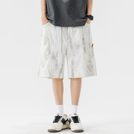 【DSL】大依优型大码短裤五分裤大号裤子弹力透气加肥加大夏季松紧腰宽松运动沙滩裤 商品图4