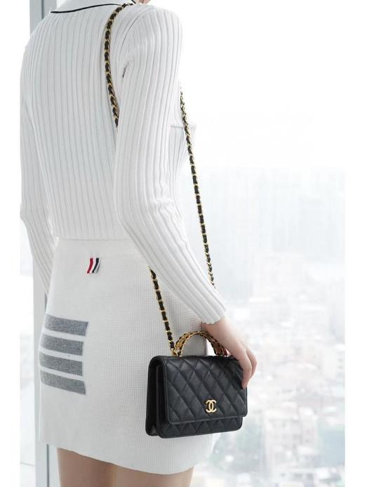 香奈儿黑金手柄woc斜挎包（HH） 商品图4