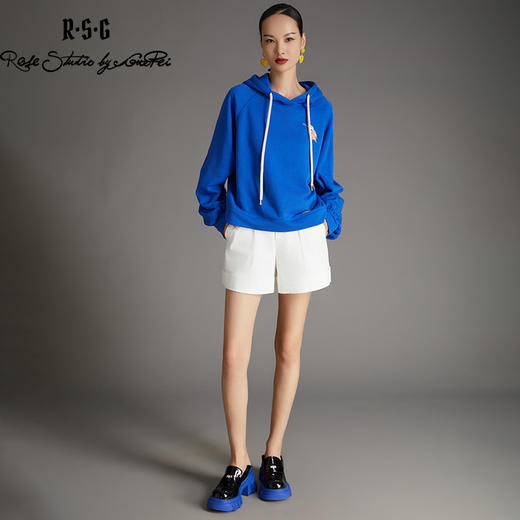 RSG郭培成衣品牌长袖上衣刺绣翠鸟休闲女士连帽卫衣女装 商品图4