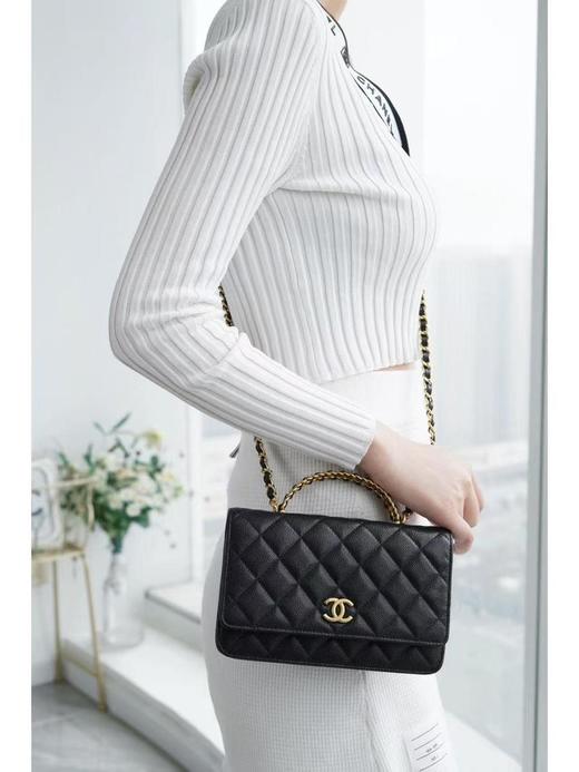 香奈儿黑金手柄woc斜挎包（HH） 商品图6