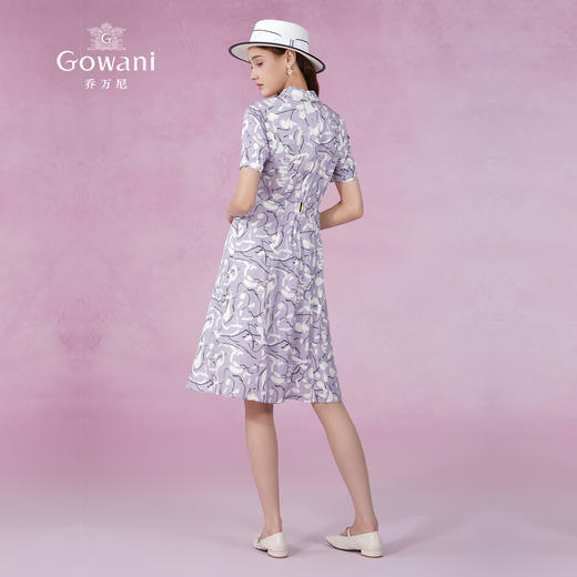 乔万尼真丝连衣裙夏季新品收腰显瘦ET2E230 商品图4