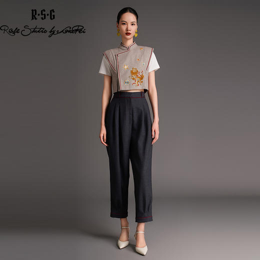 RSG2023早秋新中式醒狮滚绣球重工刺绣套装 商品图3