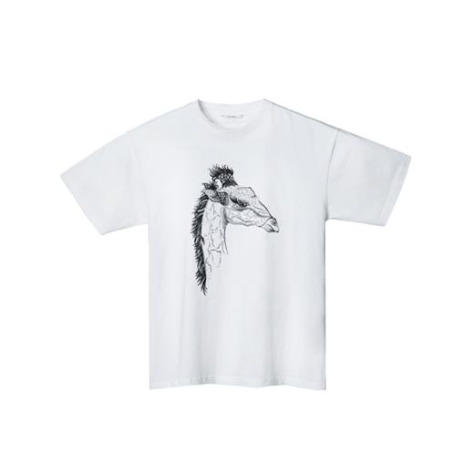 RSG郭培成衣品牌原创休闲印花长颈鹿短袖女夏T恤情侣款 商品图4