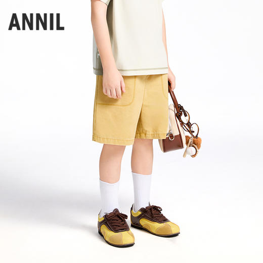 【实体店同款】男童全腰梭织中裤夏季新款安奈儿童装AB526658 商品图1