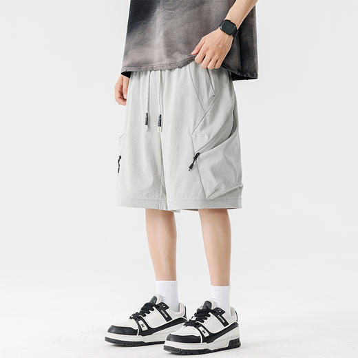 【DSL】大依优型大码短裤五分裤大号裤子弹力透气加肥加大夏季松紧腰宽松运动沙滩裤 商品图9