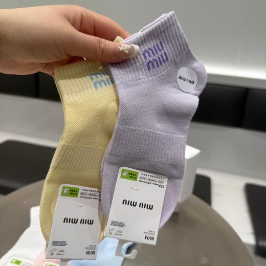 F171 miumiu缪缪棉袜百搭 一盒5双 商品图2