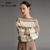 RSG郭培成衣品牌冬季保暖美拉德撞色条纹羊绒休闲学院风复古毛衣 商品缩略图2