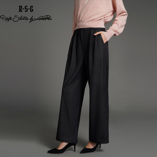 RSG郭培成衣品牌高级垂感高腰阔腿显瘦时尚百搭西裤 商品图2