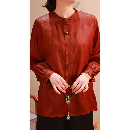 【抖音专属】新中式衬衣（25710179暮光-高定款） 商品图4