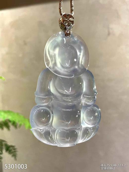 玻璃种观音吊坠【5301003】具体价格微信咨询 商品图7