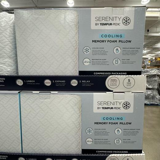 到手价349元 Serenity豪华枕头1个装 记忆绵枕头 尺寸：61x41cm  美国代购，无中文标签，介意慎拍 商品图0