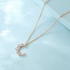 Winy925银月下美人项链玫瑰金色 商品缩略图7