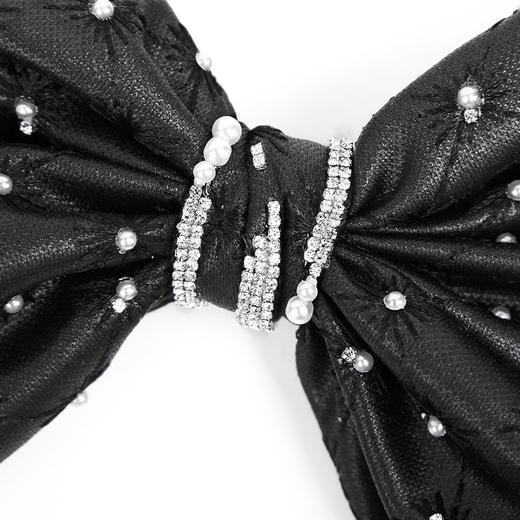 RSG郭培成衣品牌原创点钻蝴蝶结装饰镂空刺绣发饰大号发夹 商品图2