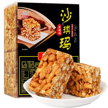 稻香村糕点黑糖味沙琪玛500g盒装1斤 传统早餐零食 送老人小孩年货礼盒 商品图4