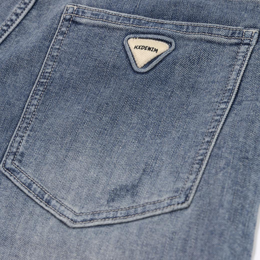 【断码清仓】HX 夏季水洗牛仔九分裤S210420024101 商品图8