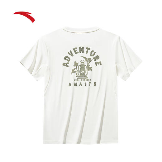 安踏冰丝T丨户外休闲针织短袖女士夏季新款趣味印花t恤上衣162526105 商品图1