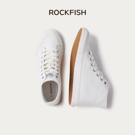 Rockfish 英国746防泼水高帮帆布鞋内增高板鞋运动休闲鞋 商品图0