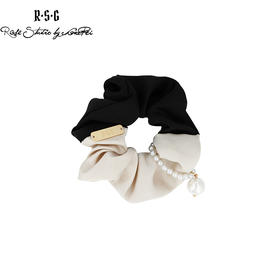 RSG郭培成衣品牌法式复古撞色珍珠绸缎发绳