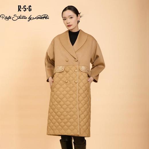 郭培成衣品牌精品系列繁花刺绣双面呢绗缝大衣 商品图0